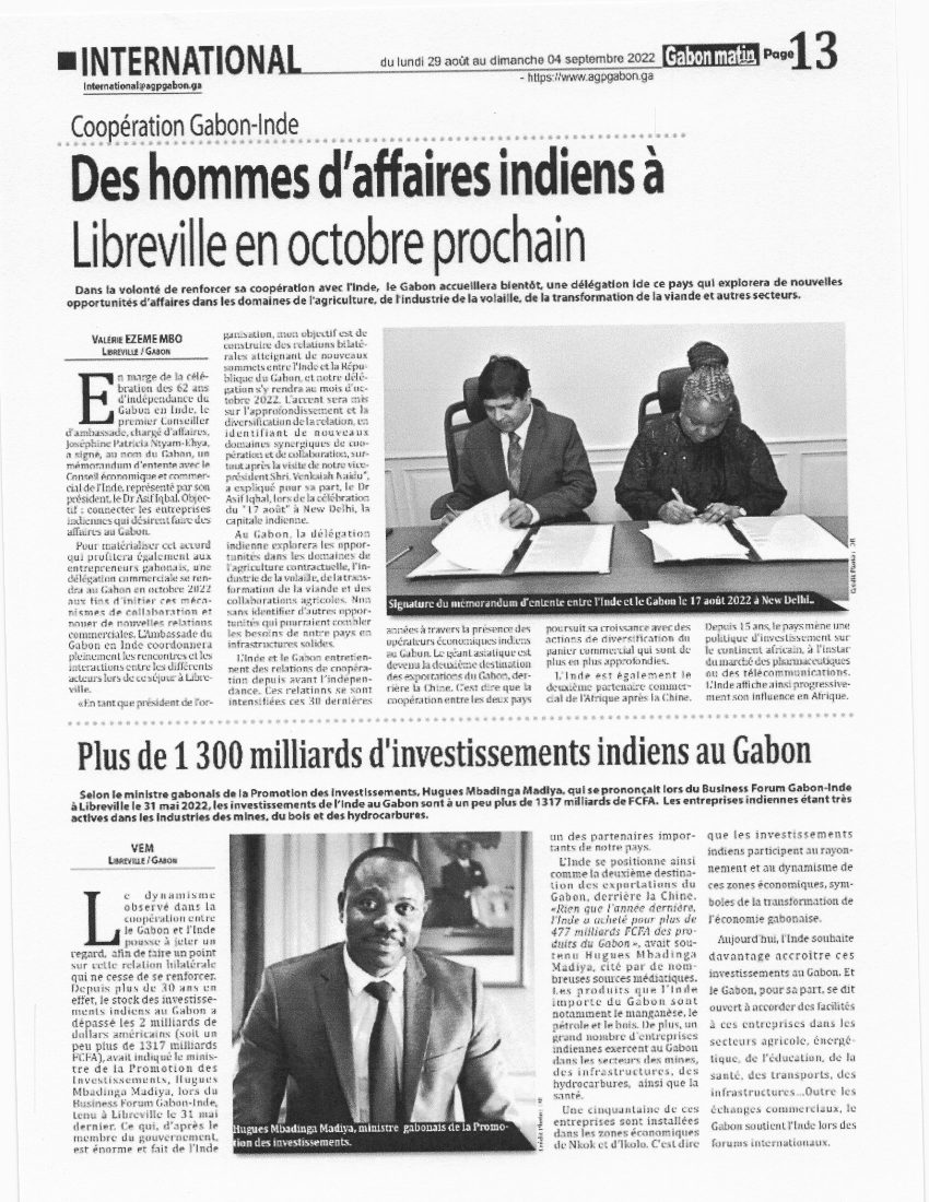 Newspaper french translation